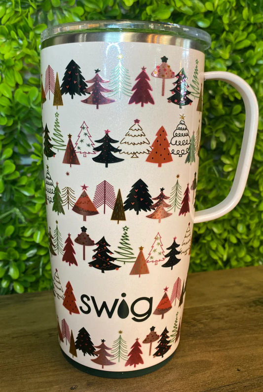 Tinseled Trees Travel Mug (22 oz)