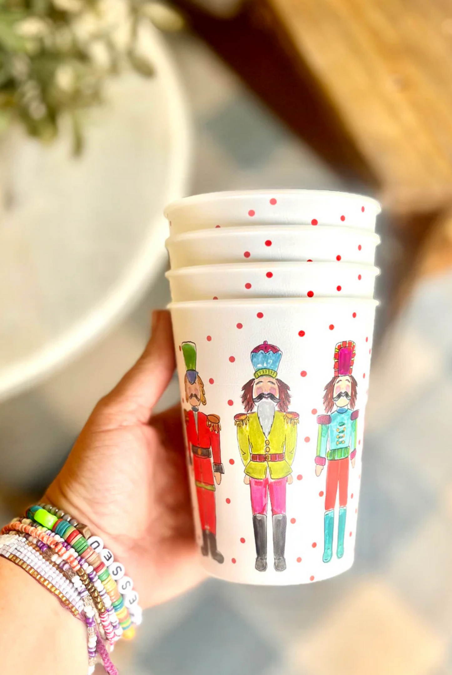 Christmas Nutcracker Reusable Cup - Set of 6