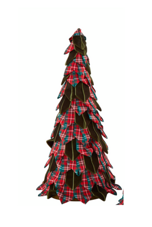 Large Tartan Ribbon Tree