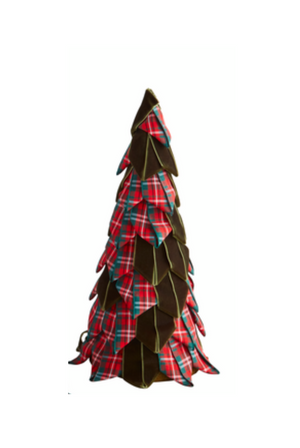 Small Tartan Ribbon Tree