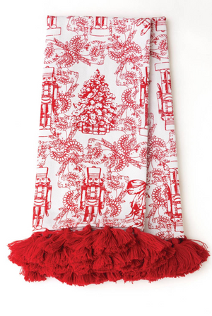 Classic Nutcracker Tassel Kitchen Towel Set