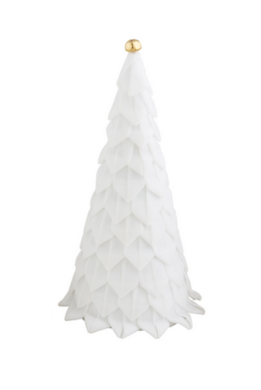 Medium White Velvet Ribbon Tree