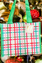 Medium Festive Plaid Bag