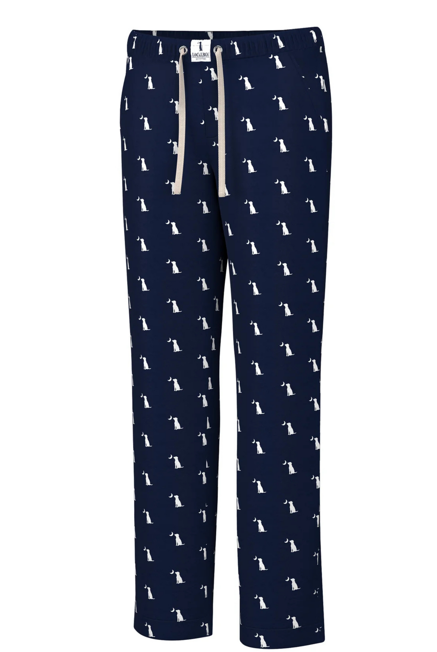 Local Boy Pajama Pants in Navy Dog & Moon