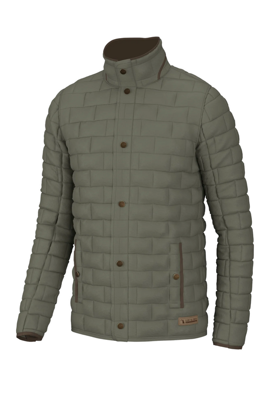 Local Boy Brick Quilted Jacket in Moss