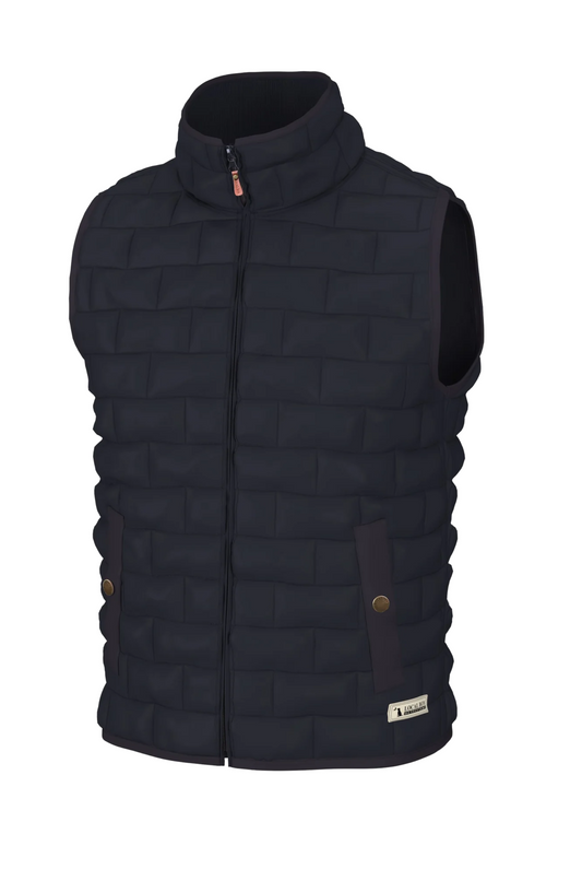 Local Boy Brick Quilted Vest in Navy