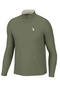 Local Boy Bentley Quarter Zip in Marsh Green