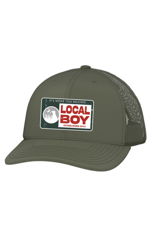 Local Boy Big Chief Trucker Hat in Loden