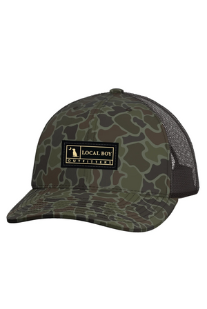 Local Boy Woven Label Trucker Hat in Localflage