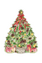 Handpainted Christmas Tree with Pinecones Posh Die-Cut Placemat