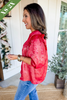 Michelle McDowell Parker Top in Frosted Cranberry