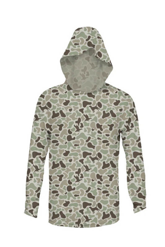 Youth Hooded Performance Shirt | Diyala Camo