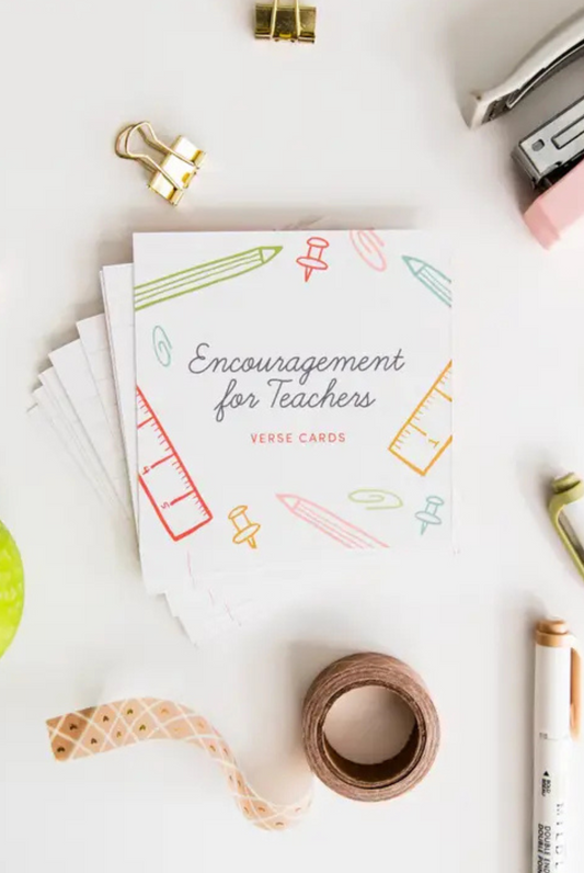 Encouragement For Teachers Verse Card Set