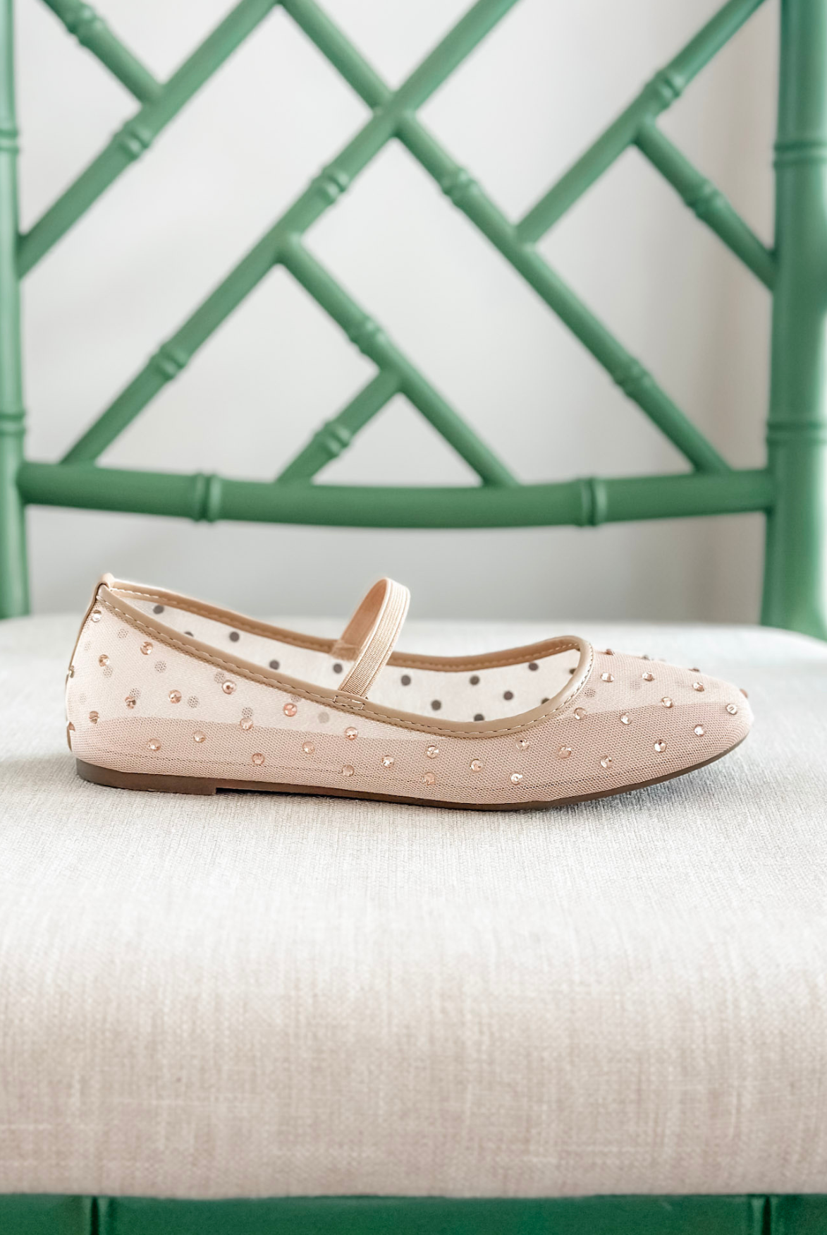 The Elise Rhinestone Embellished Flats