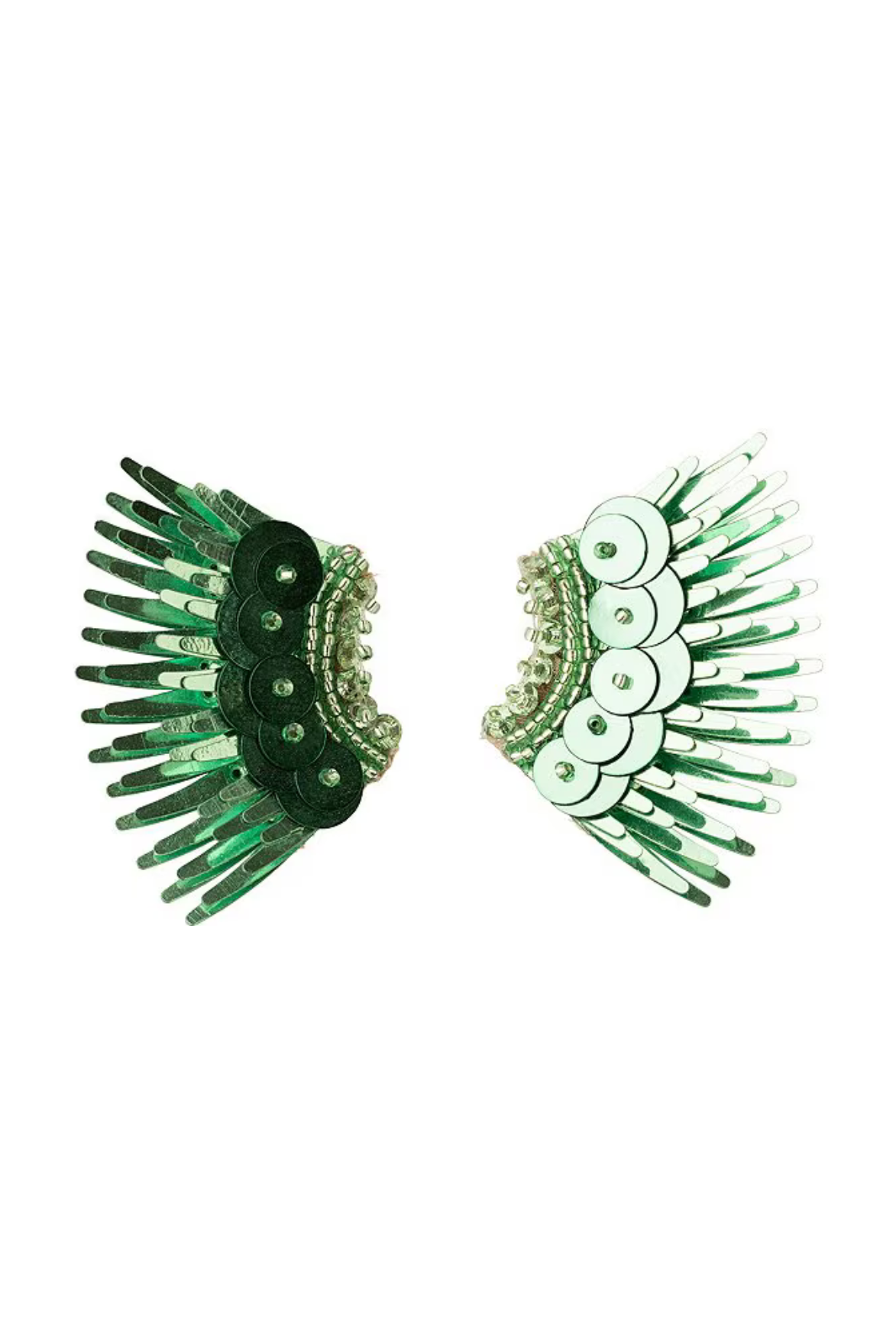 Mini Madeline Earrings Metallic Green