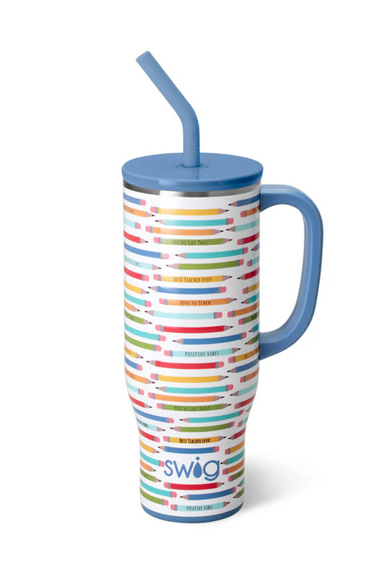 Swig Mega Mug 30oz in Teacher Life