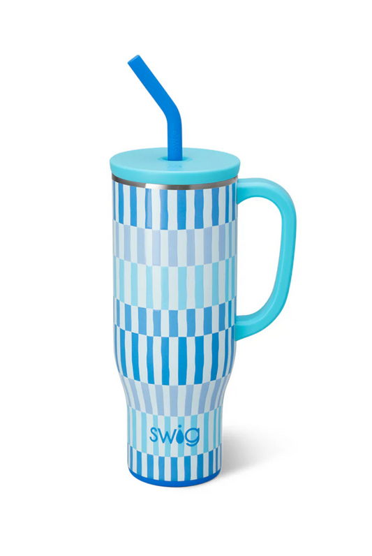 Swig Mega Mug 30oz in Glacier Stripe