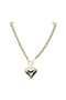 Mega Love Heart Gold Necklace