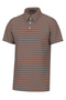 Southern Point Humphrey Stripe Performance Polo in Red, Navy & Tan