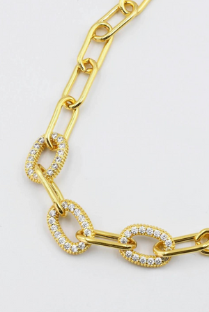 Triple Oval Diamond Necklace