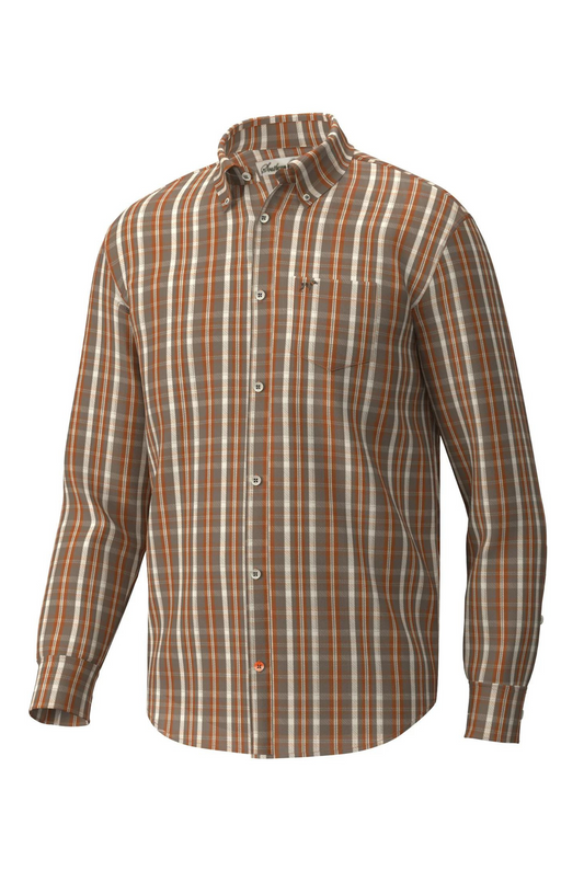 Southern Point Hadley Brushed Button Down in Clover Plaid