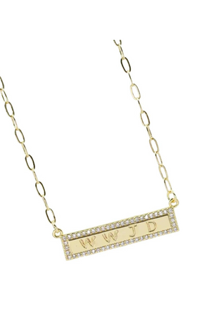 WWJD Gold Necklace