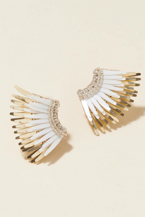 Mignonne Gavigan Mini Madeline Earrings in White Gold