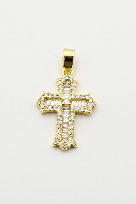 Crystal Cross Charm