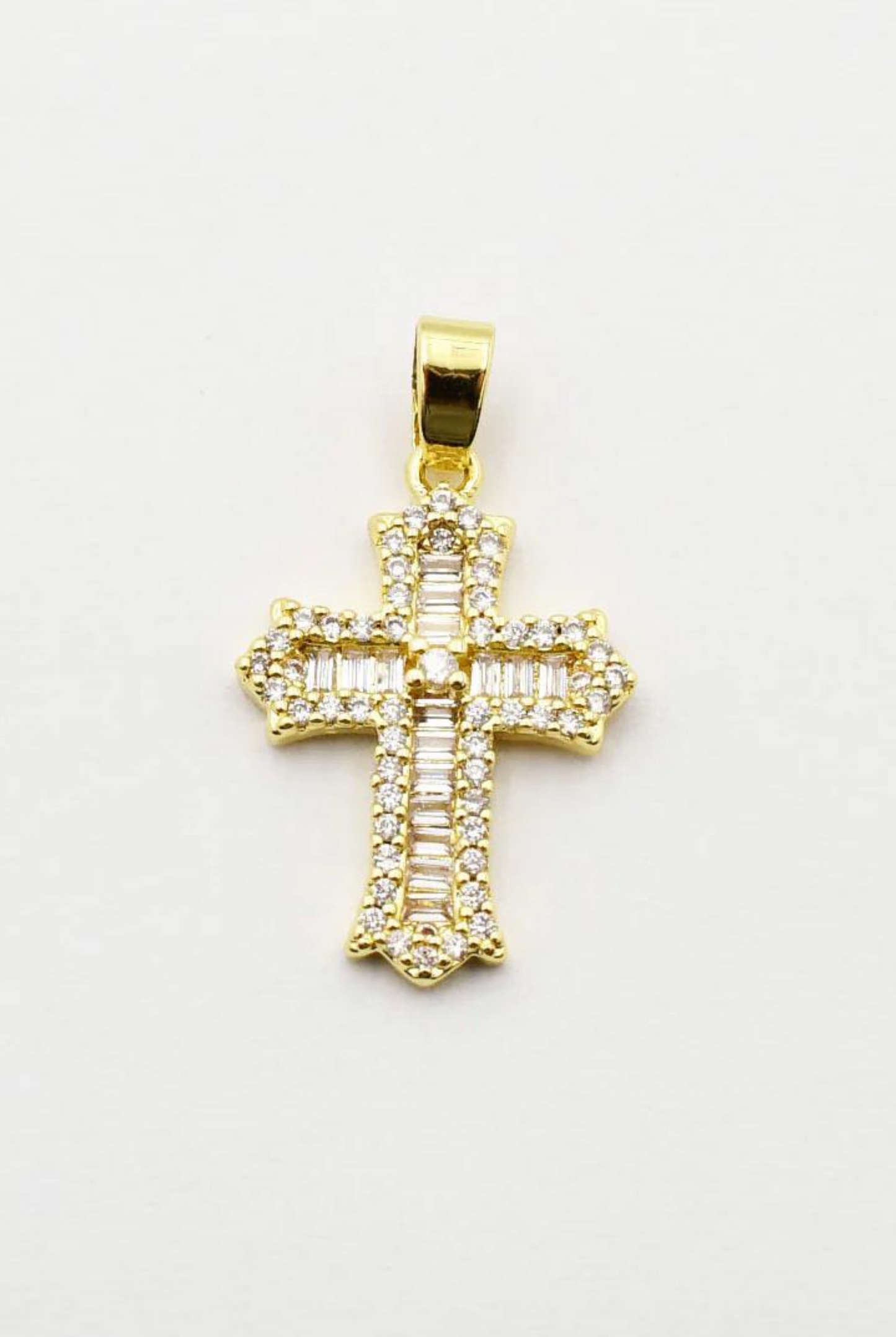 Crystal Cross Charm