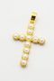 Small pearl Cross Charm