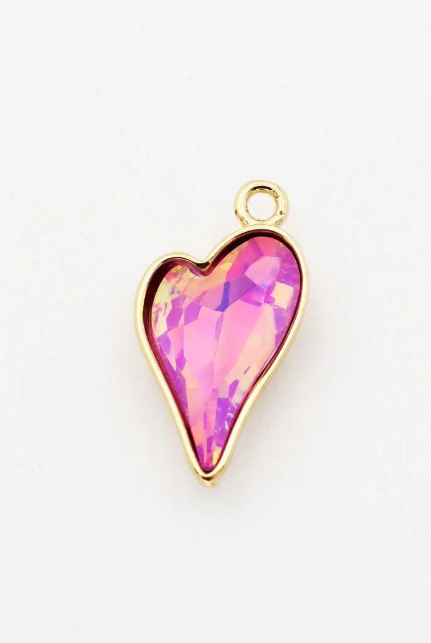 Chunky Pink Heart Charm