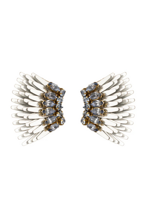 Mignonne Gavigan Micro Madeline Earrings in Grey & Silver