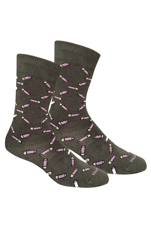 Brown Dog Fun Size High Brass Socks in Sage