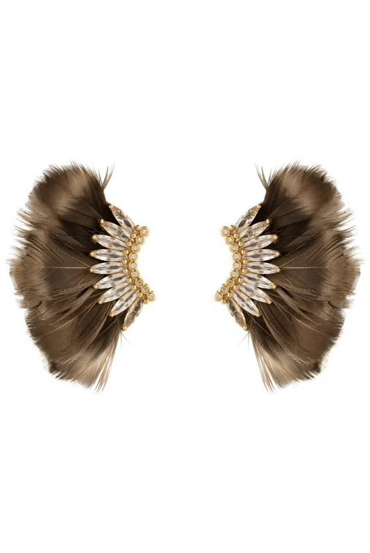 Mignonne Gavigan Luxe Mini Madeline Feather Earrings