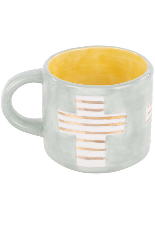 Gold Cross Mug