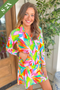 Mary Square Hamptons Half Zip Pullover in Get Tropical