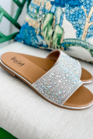 Corkys Pizzazz Sandal in Clear Jewels