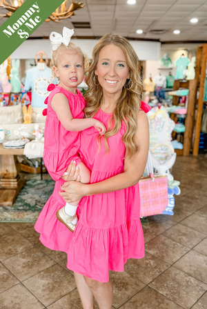 Becker Bow Dress in Pink