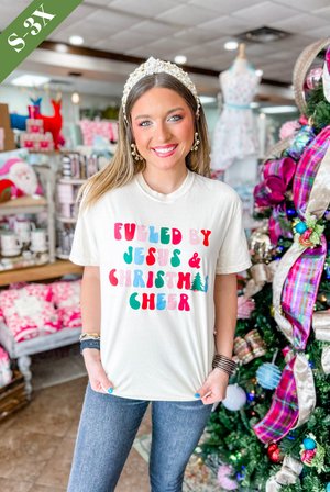 Fueled by Jesus and Christmas Cheer Tee