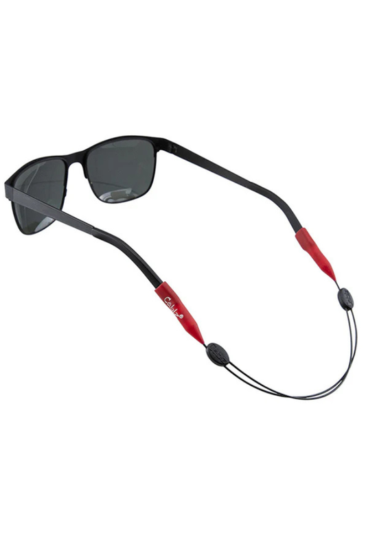 Cablz | Adjustable Steel Eyewear Retainer in Red/Black - 14"