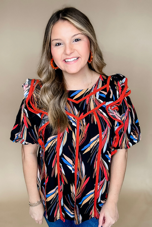 Cover Me Up Bubble Sleeve Top