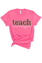 Teach, Love, Inspire Tee in Pink