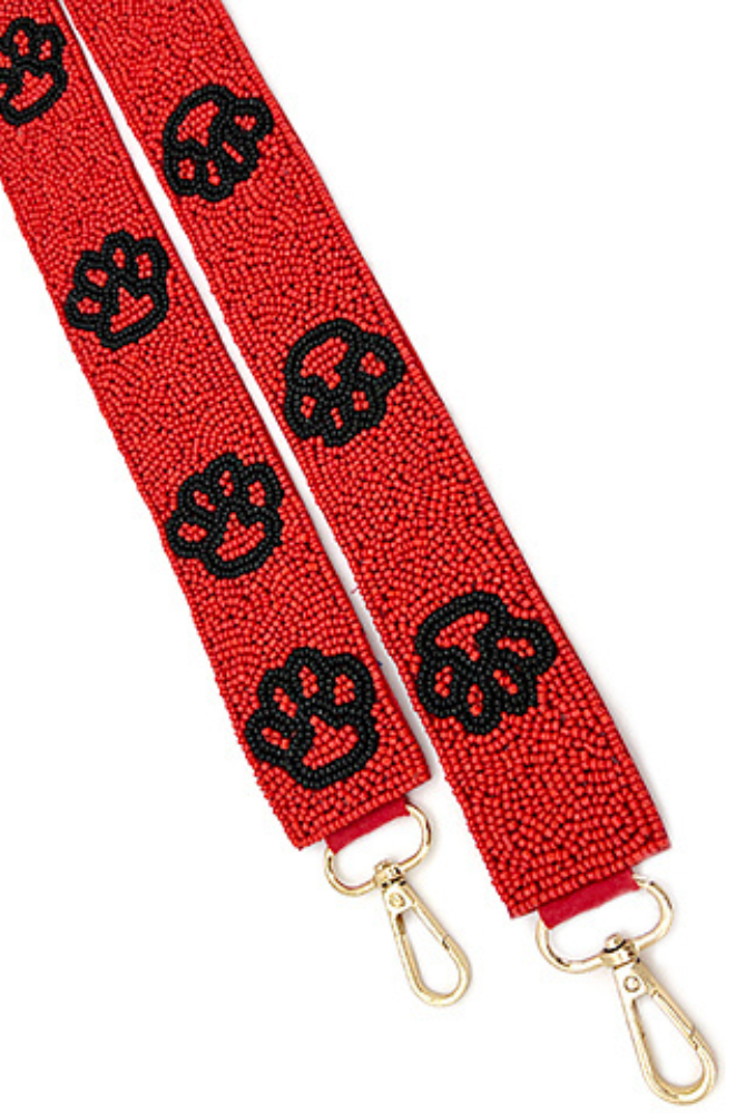 Mixed Red and black Gucci lanyard