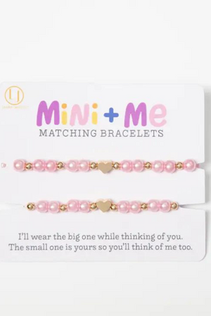 Pink Pearl Mommy & Me Bracelet Set