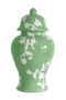 Large Chinoiserie Dreams Ginger Jar in Cabbage Patch Green