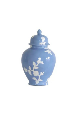 Large Chinoiserie Dreams Ginger Jar in French Blue