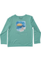 Prodoh Pro Performance Long Sleeve Tee in Green Spruce with Sunset Art