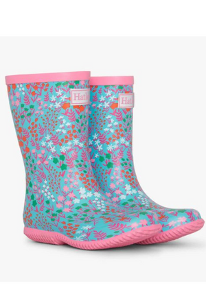 Girls Ditsy floral Packable Rain Boots