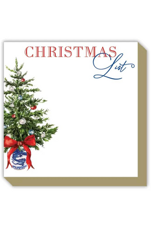 Tom Tom Christmas List Holiday Chinoiserie Pot Luxe Notepad