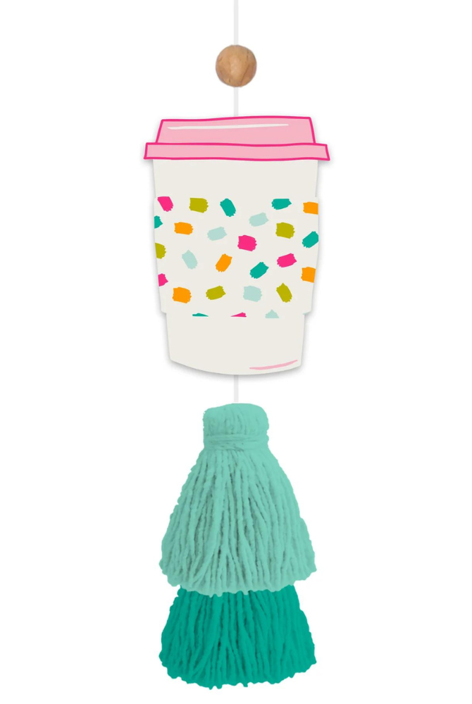 Confetti Coffee Cup Air Freshener